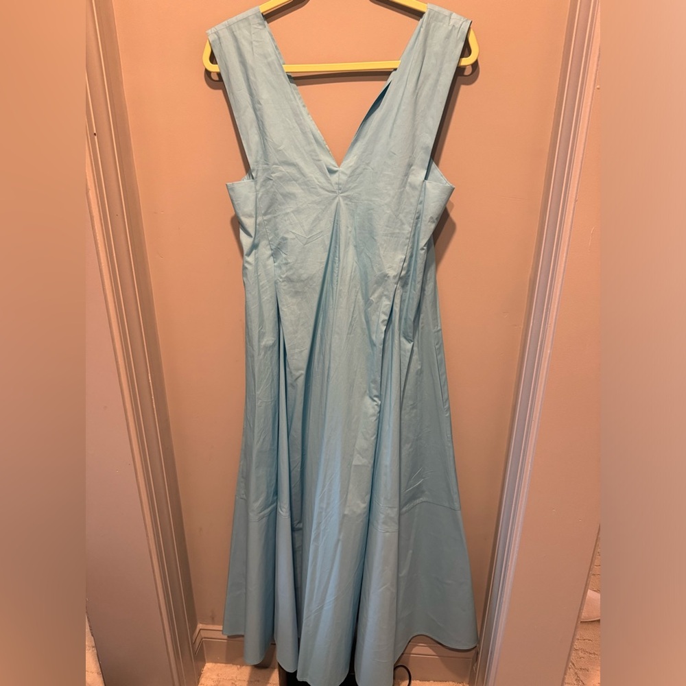 NWT SCANLAN THEODORE PARACHUTE PANELLED DRESS BLUE size 12 AU 8 USA C0